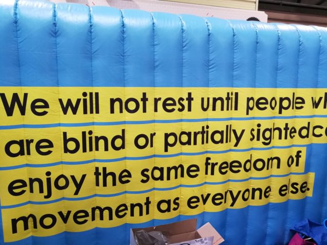 This message resonated with me as I have had the privilege of guiding Ryan to marathon distance, including trail. Messages of inclusion abounded at this event - and the venue too had paid attention to many accessibility requirements  of its visitors