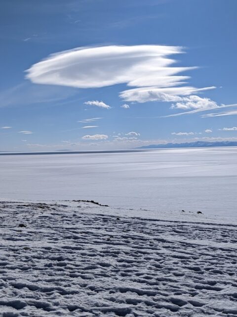 clouds lake